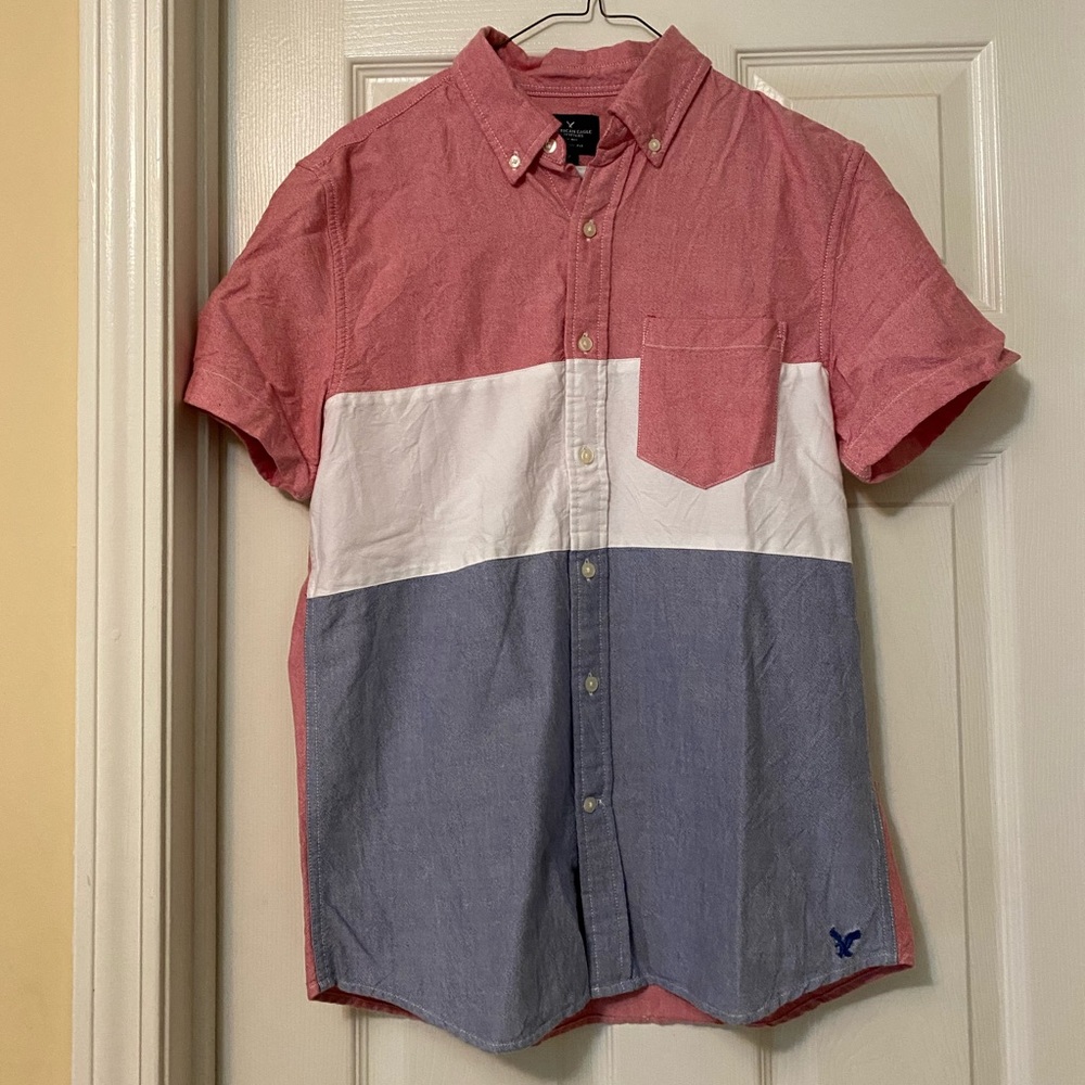 Men’s American Eagle Short Sleeve Button Down